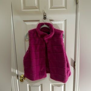 Marc New York Vibrant Soft Velvet Pink Vest